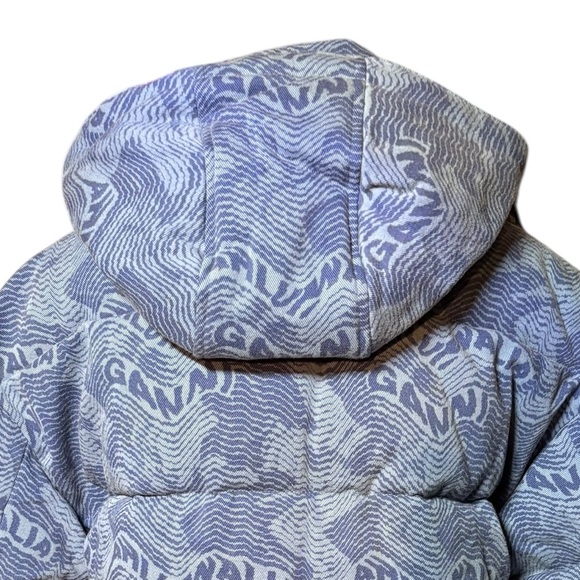 Ahluwalia x
Ganni NWT Printed
Denim  Funnel Neck
Puffer Jacket in Sz XS - Picture 12 of 12